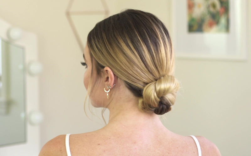 How To Create a Sleek Knotted Low Bun: Hailey Bieber Inspired Hairstyle