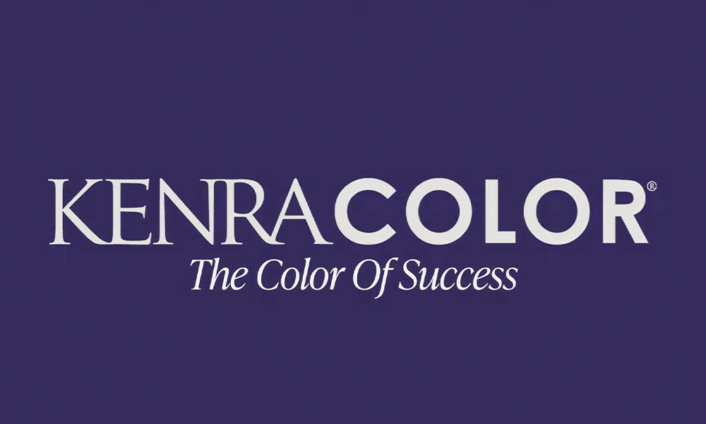 Deep navy banner displaying the Kenra Color logo and the tagline "The Color of Success" in gold and white lettering. Featured image for blog post: That’s What We Call “The Color of Success”