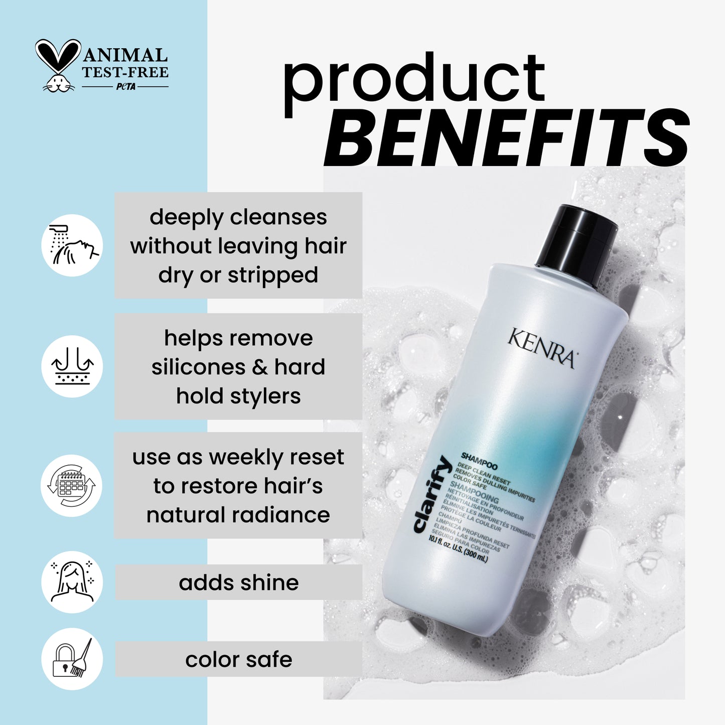Shampooing clarifiant